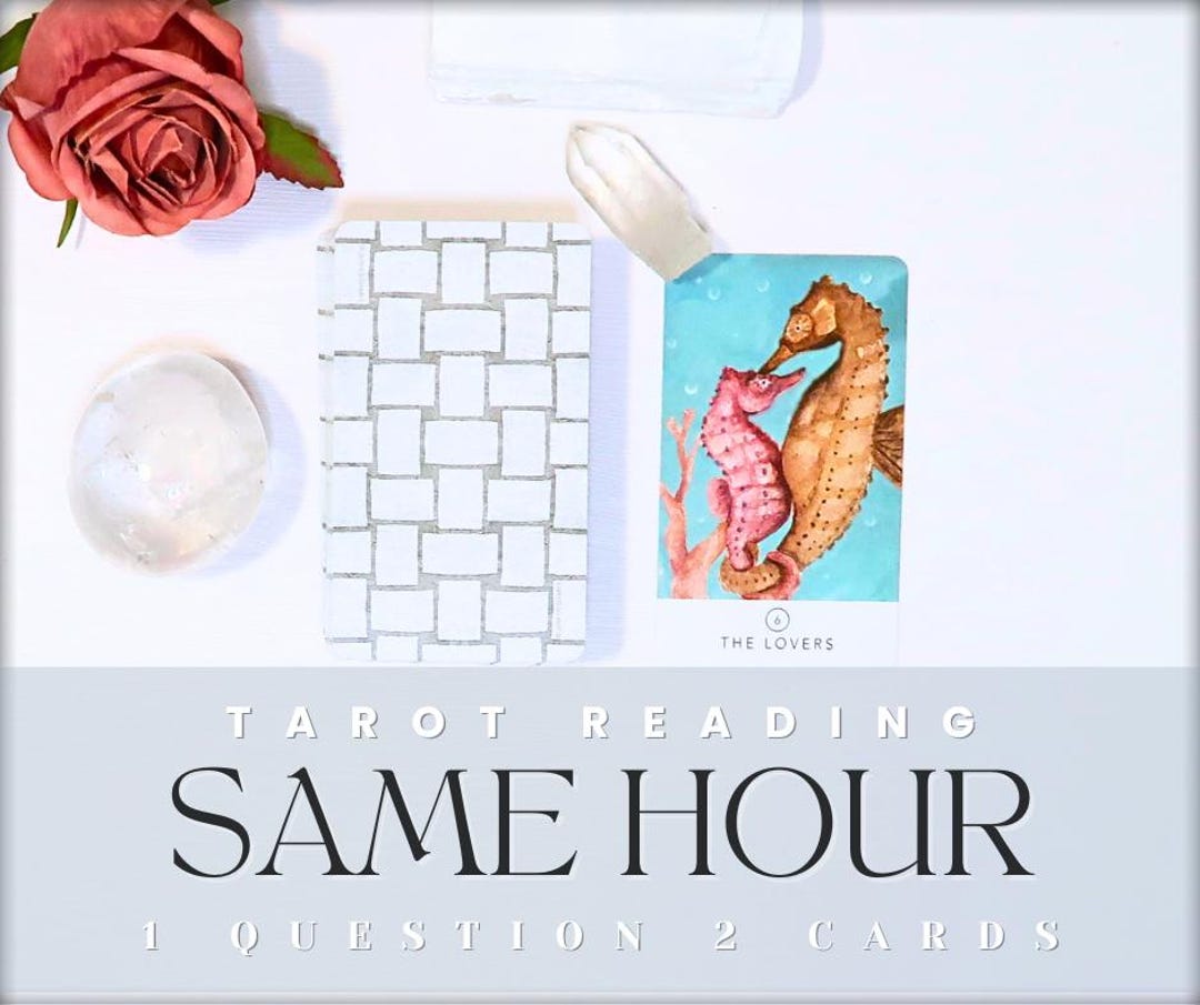 SAME HOUR Tarot Reading - 1 Question 2 Card - Same Day - Fast Delivery ...