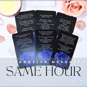 SAME HOUR Channeled Messages From Your Person Reading - 6 Cards ONLY - Same Day - Fast Delivery Within 2 Hours or Same Hour -View Open Hours