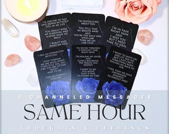 SAME HOUR Channeled Messages From Your Person Reading - 6 Cards ONLY - Same Day - Fast Delivery Within 2 Hours or Same Hour -View Open Hours