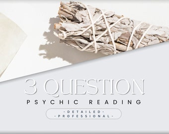 Detailed 3 Question - Psychic Reading - Professional - Reliable - Fast Response!