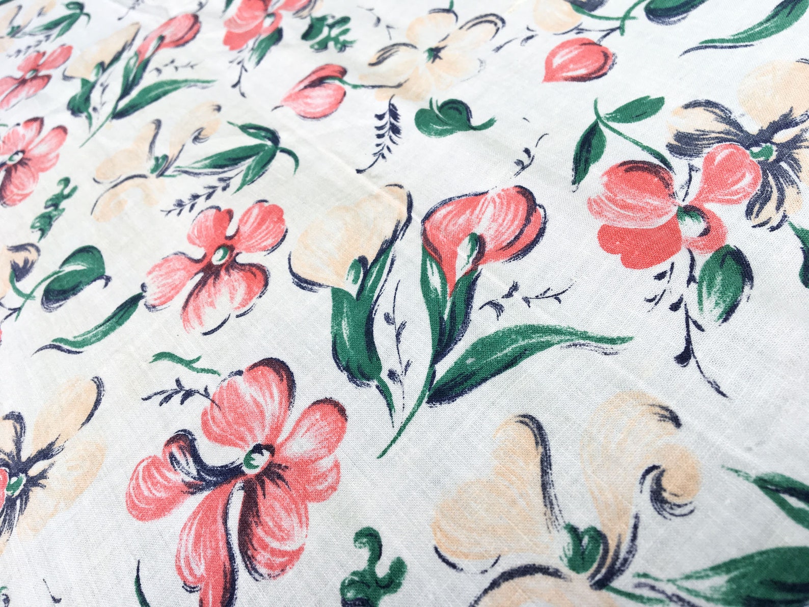 Lot De 2 Coupons De Tissu Vintage - Pour Couture Et Création - Occasion