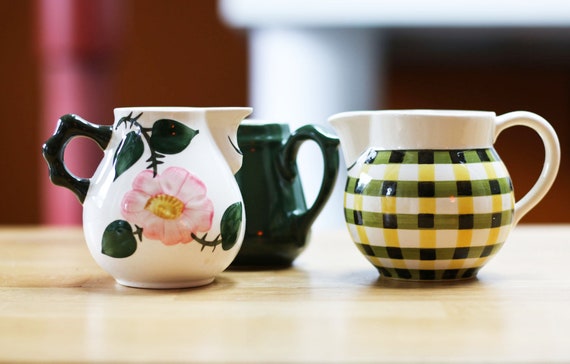 VILLEROY & BOCH、ヴィンテージ ミルク ジャグ 3 個セット、陶器製 