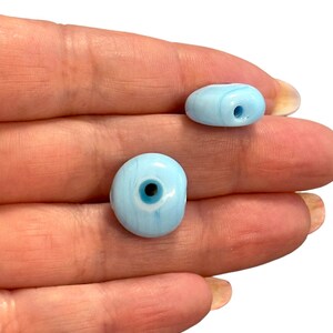 Handgemachte Murano Glas Baby Blau Evil Eye Charm