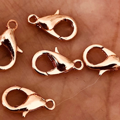 Free ship 250pcs Gold Plated High quality lobster clasps jewelry findings 10mm