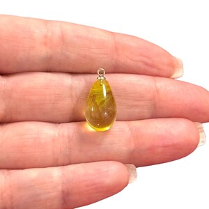 Handgemachte Murano Glas Tropfen Anhänger Mit 24Kt Vergoldeten Stift