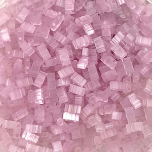 Miyuki Half Tila Beads HTL2551 Silk Pale Rose, miyuki beads, beads, half tila beads