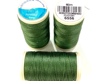 Coats, Nylbond extra strong beading thread | 60mt | avocado 6556