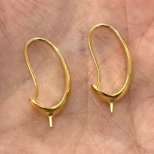 24Kt Gold Plated Brass Earrings, Gold Plated Earrings