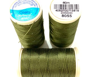 Coats, Nylbond extra strong beading thread | 60mt | pine 8055