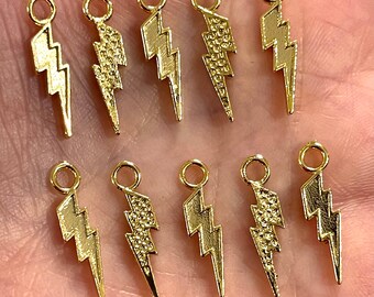 3 in one pack 24Kt Gold Plated Brass Micro Pave Zirconia Love,Happy,Dream Pendants