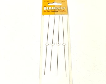 Big Eye Beading Needles by Beadsmith Large Hole Needle, Large Eye Needle