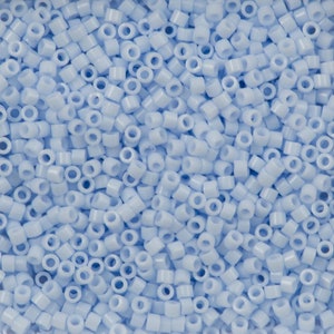 Miyuki Delica Beads, Miyuki Delica 11/0 DB1497 Opaque Lt. Sky Blue,  Seed Beads, Beads, embroidery beads,