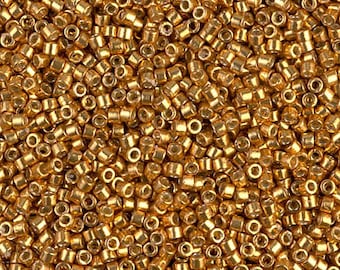 DB1833 Duracoat Galvanisiert Gelbgold, Miyuki Delica 11/0
