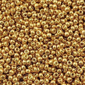 Miyuki Seed Beads 11/0  Duracoat Galvanized Gold, 4202-NEW!!!