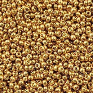 Miyuki Seed Beads 11/0  Duracoat Galvanized Gold, 4202-NEW!!!