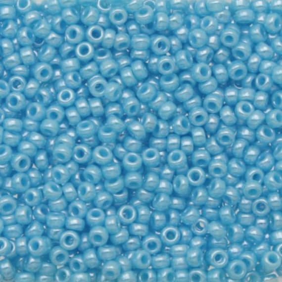Miyuki Seed Beads 11/0 Opaque Lt.blue Lustered , 0433-New