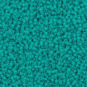 Miyuki Delica 11/0 DB0793 Dyed Opq Turquoise Green Semi Matted,5 Gr Pack