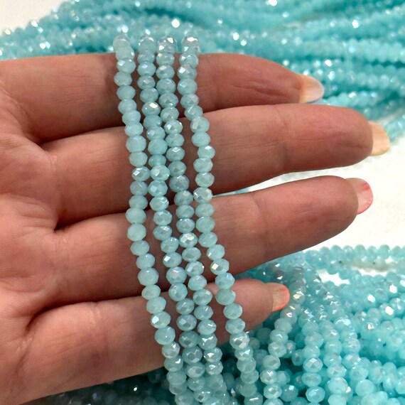 Crystal rondelle hotsell beads