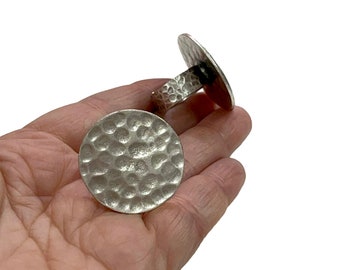 Zilveren ringinstelling, verstelbare ring van antiek verzilverd messing, blanco, verstelbare ring