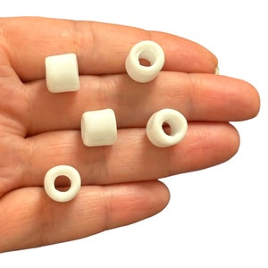 Murano Glass Cylinder Beads 5 pcs Handmade Lampwork Beads for Jewelry Making & Craft Supplies