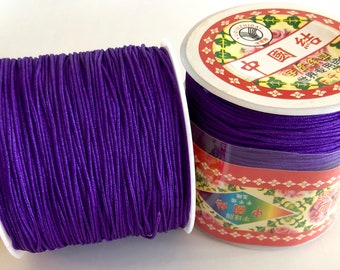 0,8 mm nylon macramékoord, gevlochten nylon sieradenkoord, Shamballa-armbandkoord - donkerbruin - 28 m (30 yd) - België 0,8 mm nylon macramékoord, gevlochten nylon sieradenkoord, Shamballa-armbandkoord - donkerbruin - 28 m (30 yd) - België