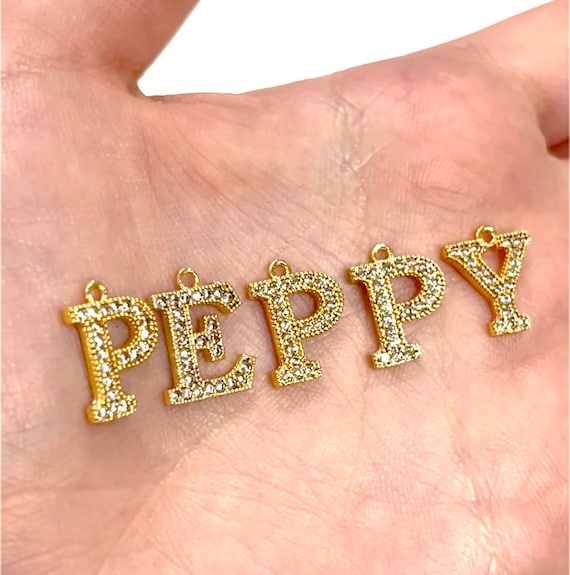 NEW 24kt Gold Plated Brass Micro Pave 