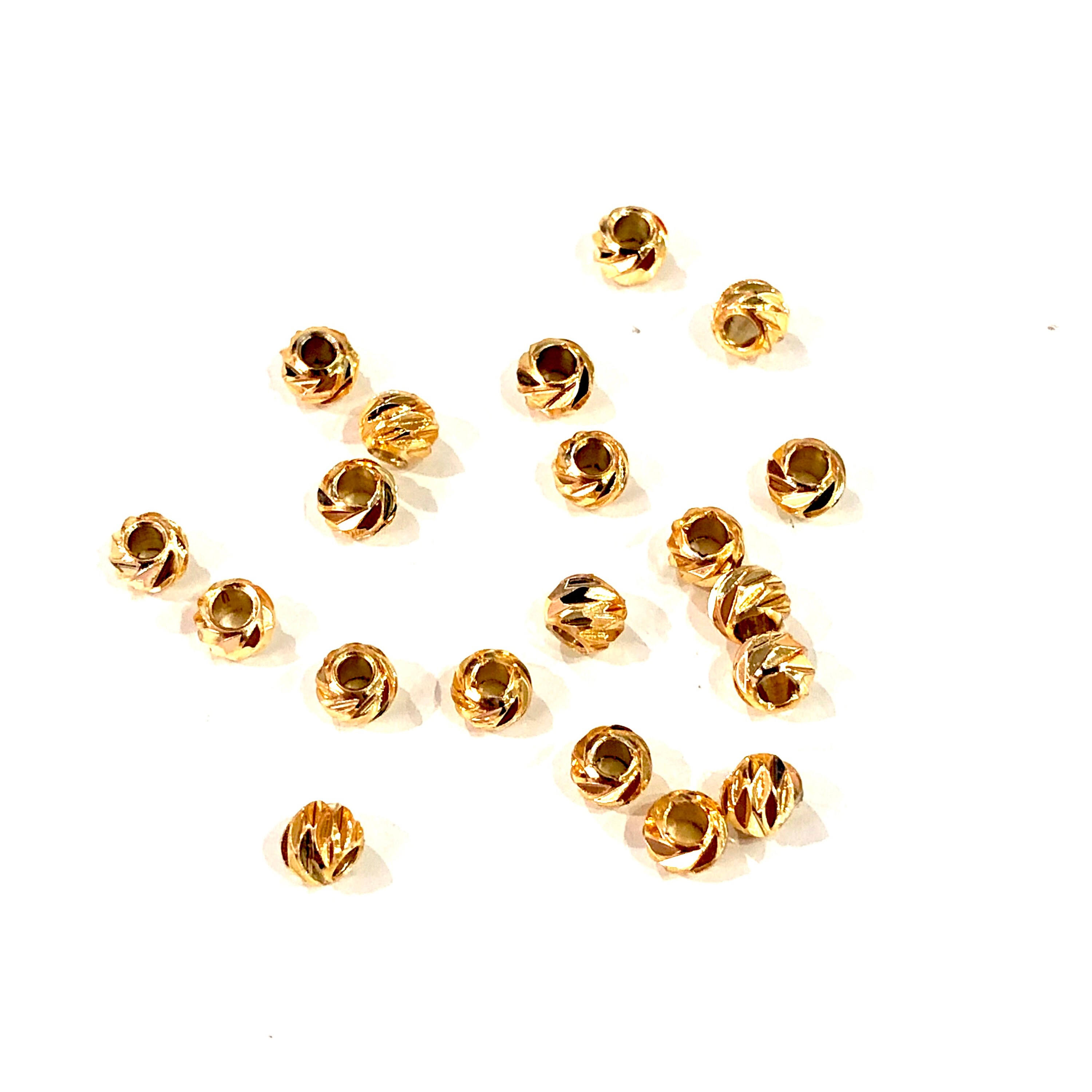 Dorica Spacer Balls Gold Plated Spacer Beads 4 mm Gold Etsy