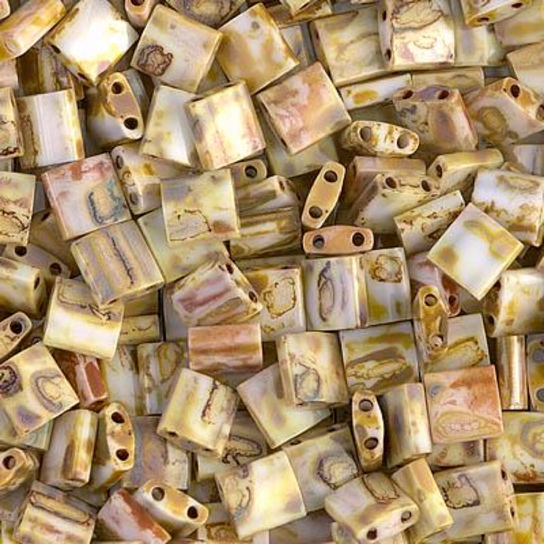 その他 Miyuki Miyuki Tila Beads TL4512 Picasso Opaque Canary Yellow, - Etsy