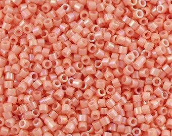 Miyuki Delica Beads, Miyuki Delica 11/0 DB0207-1 Opaque Peach Luster,5 Gr Pack