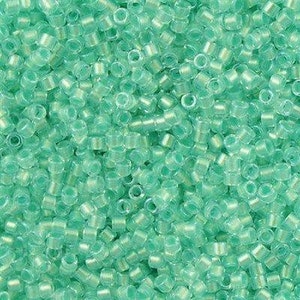 Miyuki Delica  11/0 DB1707 - Mint Pearl Lined Glacier Blue, Miyuki Delica Beads,5 Gr Pack