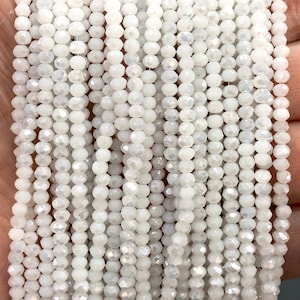 3mm Crystal rondelle beads strand 125 pcs, PBC3C42