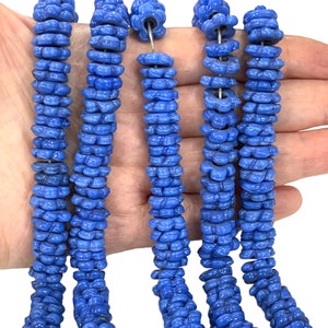 New, Hand Made Murano Glass Large Hole Flower Beads, 50 Beads