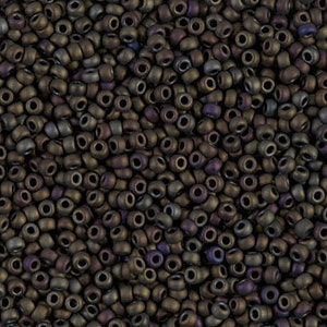 Miyuki Seed Beads 11/0 Matted Metallic Dk.Olive Iris, 2013-NEU!!!