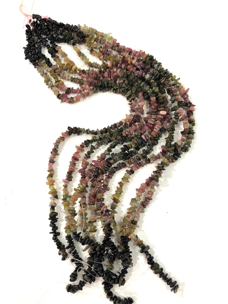 Rainbow Tourmaline Natural Chips 40 Cm Strand,Freeform Natural Rainbow Tourmaline