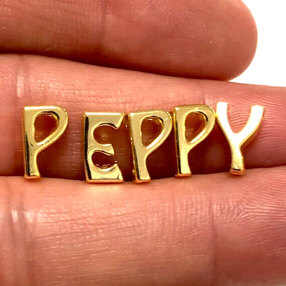 24kt Gold Plated Initial Charms Gold 