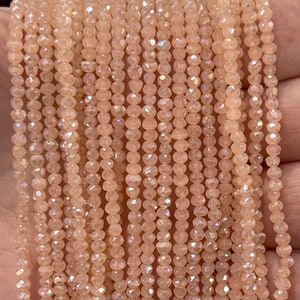 Filo di perline rondelle di cristallo da 2 mm 170 pezzi, PBC2C41
