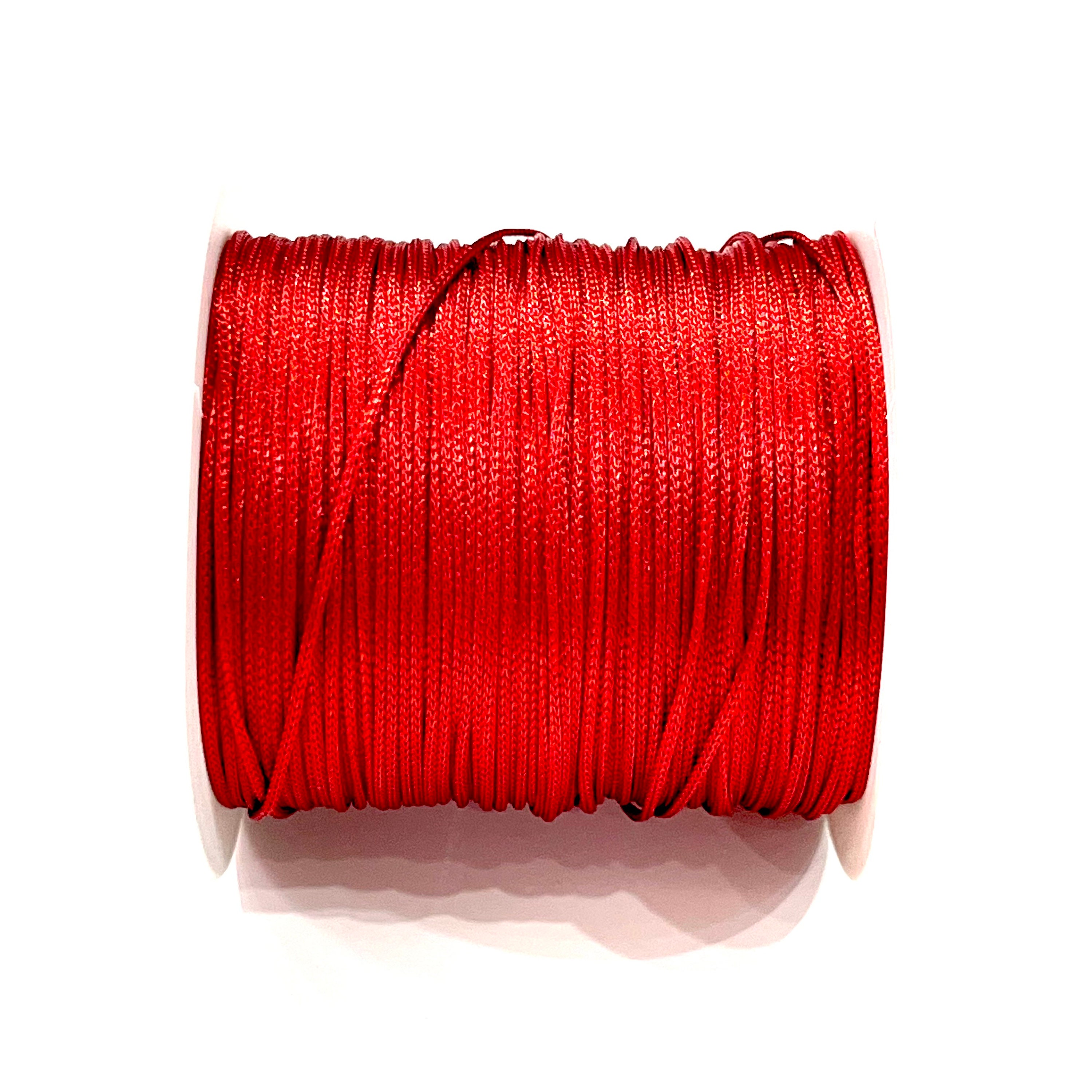 Red 1mm Satin Nylon Cord