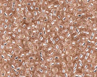 Miyuki Seed Beads 11/0 Silver Lined Lt Blush  , 0023-NEW!!!