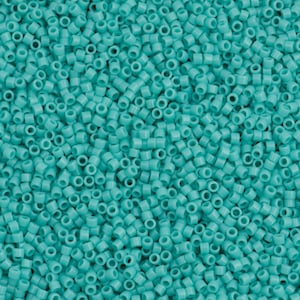 Miyuki Delica Beads, Miyuki Delica 11/0 DB1136 Opaque Sea Opal, 5 Gr Pack