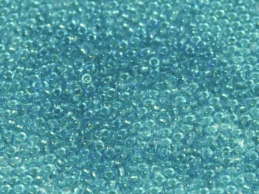 Miyuki ❤︎ Miyuki Seed Beads 11/0 Fancy Lined Aqua,1822-new!!! - Etsy