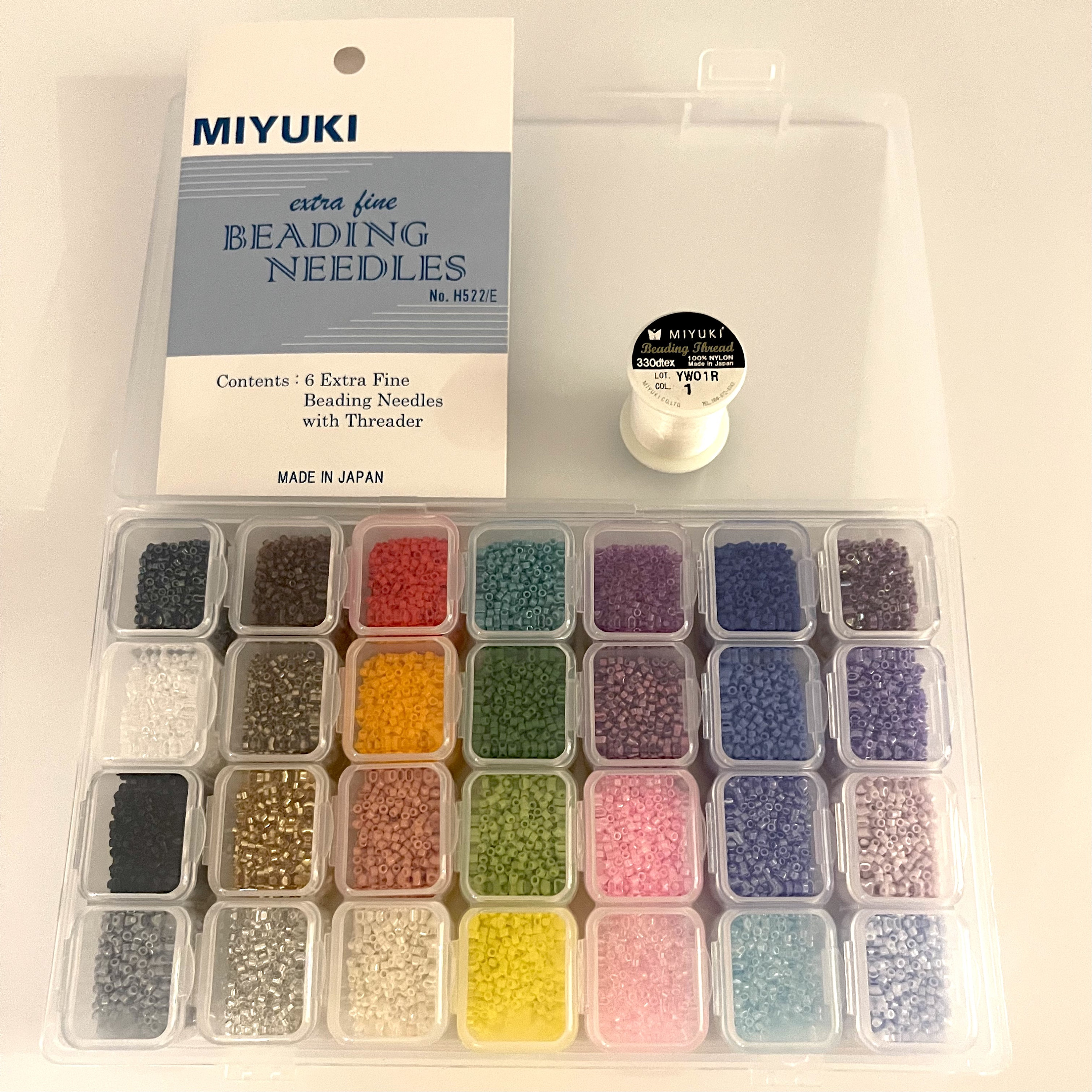 Miyuki Delica 11/0 Starter Kit, Miyuki Delica Start up Set