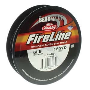 May include: A spool of Berkley FireLine microfused braided bead thread fishing line in Smoke colour. The spool is 125 yards long and 6lb test.