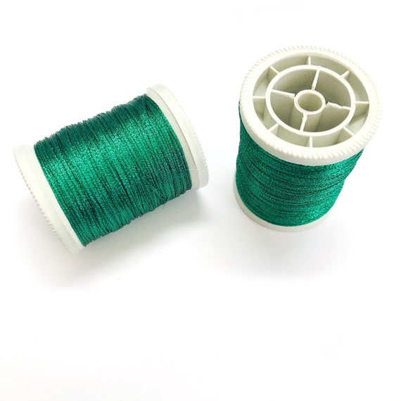 1MM Metallic Parachute Cord, Green Color Braided Knotting Cord, Shamballa  Beading String -  UK