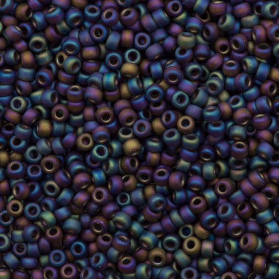 Miyuki Seed Beads 8/0 Transparent Brown AB Matted, 0135FR - Etsy