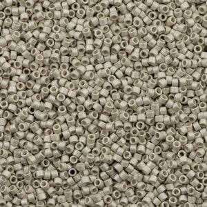 Miyuki Delica Beads, Miyuki Delica 11/0 DB0335 Galvanized Silver Matted,5 Gr Pack
