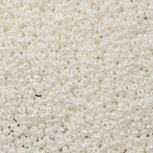 Perline di semi Miyuki 11/0 Avorio Perla Ceylon, 0591