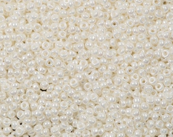 Miyuki Seed Beads 11/0 Ivory Pearl Ceylon , 0591