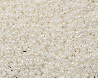 Miyuki Seed Beads 11/0 Ivory Pearl Ceylon , 0591