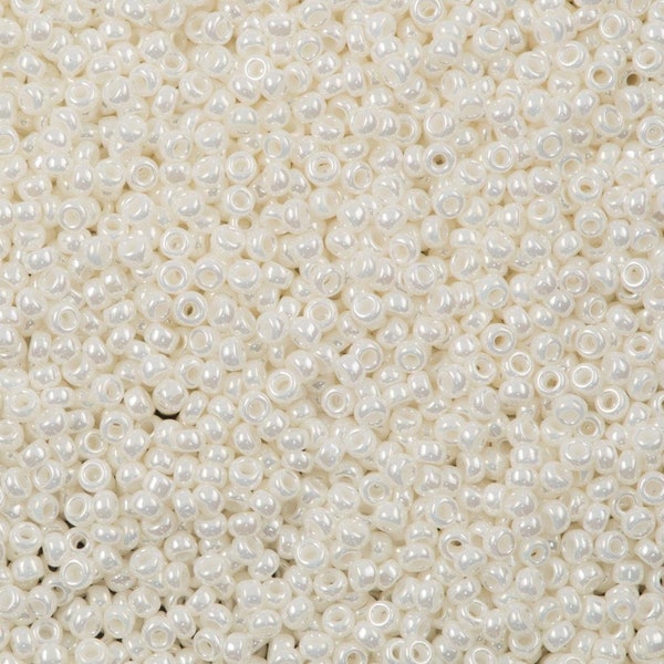 Miyuki Seed Beads 11/0 Ivory Pearl Ceylon , 0591