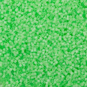 Miyuki Delica  11/0 DB1858 - Silk Inside Dyed Mint Green, Miyuki Delica Beads,5 Gr Pack
